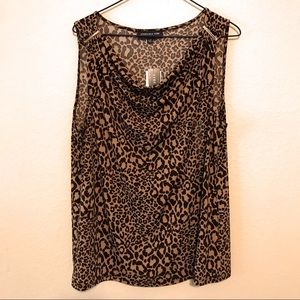 Jones NY Animal Print Sleeveless Top